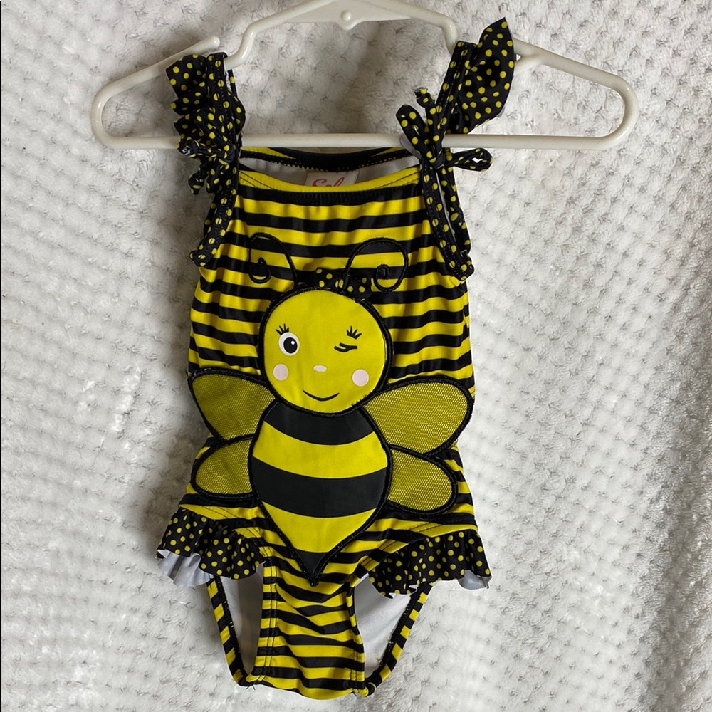 Sol Swim adorable Bumble Bee One Piece bathing suit